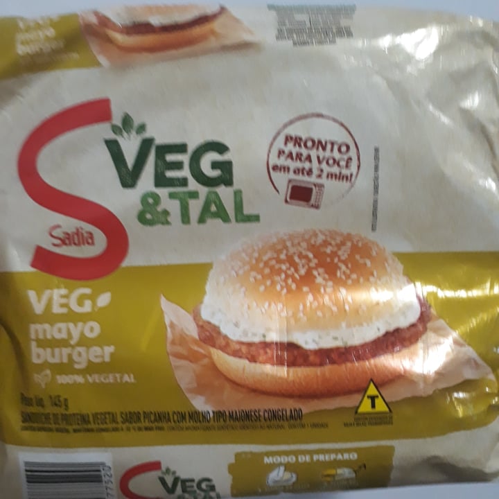 photo of Sadia Veg Mayo Burger shared by @karinkawasaki on  01 Jun 2022 - review