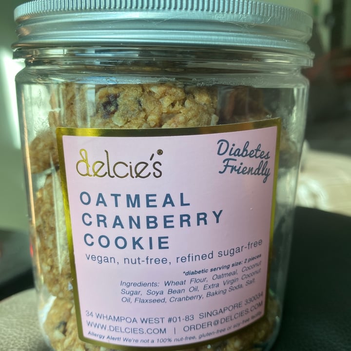 photo of Delcie's Desserts and Cakes Oatmeal Cranberry Cookies shared by @sarvanireddy on  08 Feb 2021 - review