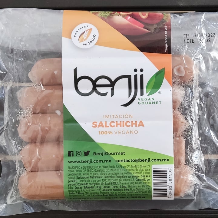 photo of Benji Vegan Gourmet Alternativas Embutidos shared by @wenzambrano on  21 Jul 2022 - review