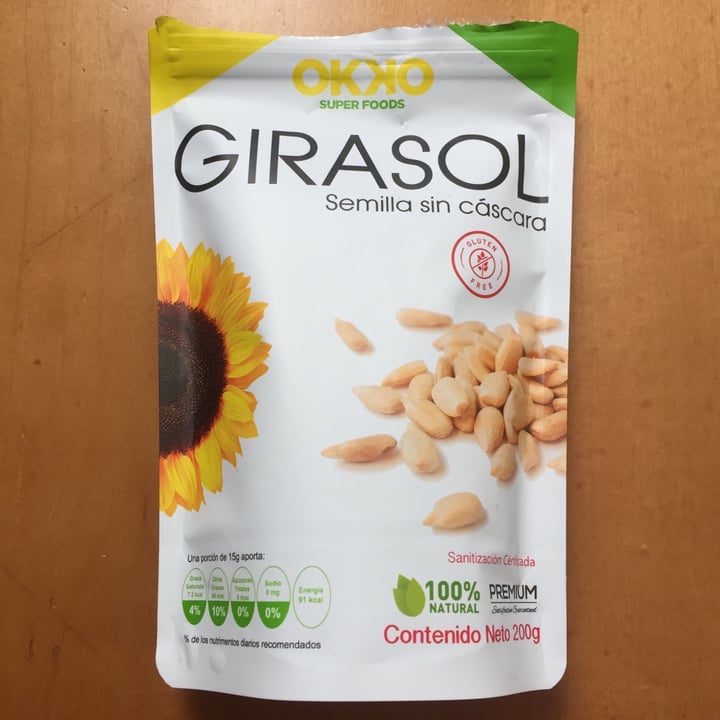 photo of Okko Super Foods Girasol Semilla sin cáscara shared by @zullybee on  08 Mar 2021 - review