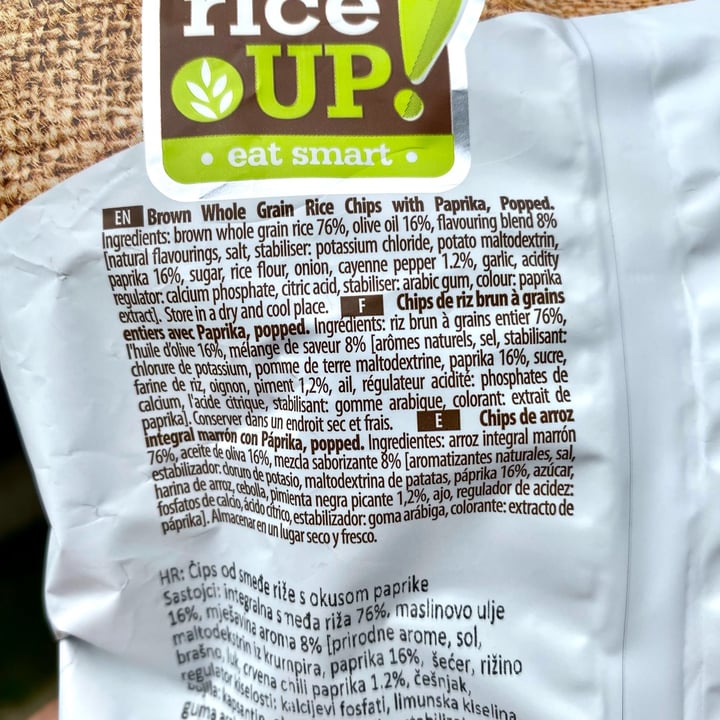 photo of Rice Up! Paprica brown rice crisps shared by @itsanavi on  27 May 2022 - review
