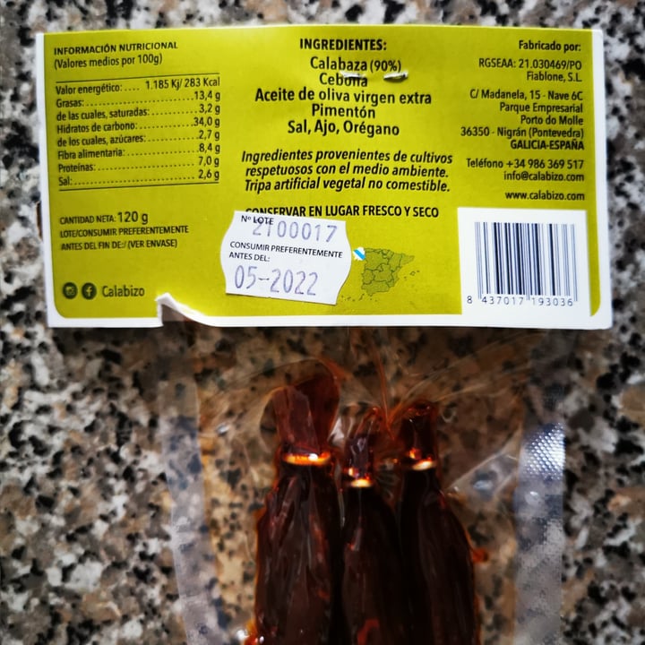 photo of Calabizo Chorizo calabizo shared by @anascully on  06 Jul 2021 - review