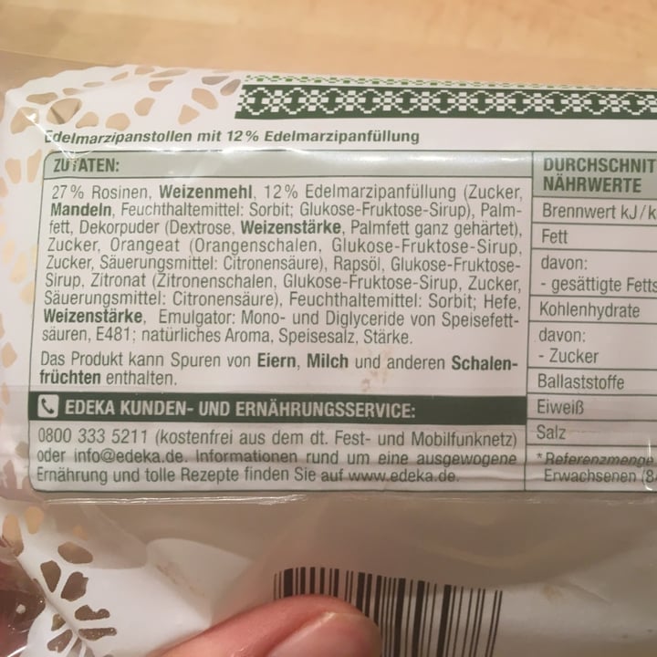 review photo of Gut & Günstig Edelmarzipan Stollen shared by @ronschabe on 17 Nov 2021 - review