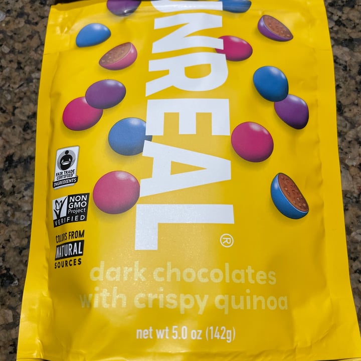 photo of UNREAL Dark Chocolate Gems with Crispy Quinoa shared by @karenasp on  14 Sep 2021 - review