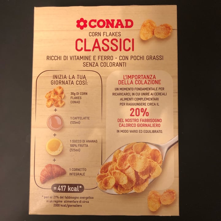 photo of Conad Corn Flakes Classici shared by @andrea76 on  10 Nov 2022 - review