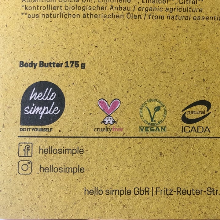 photo of Hello simple diy body butter shared by @maddalenab on  20 Jun 2022 - review