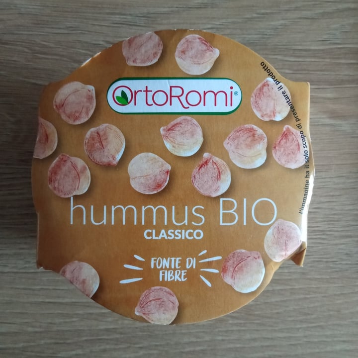 photo of Ortoromi hummus classico bio shared by @morganafregonese on  10 Sep 2022 - review
