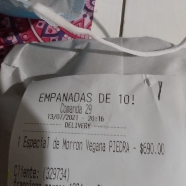 review photo of Empanadas de 10 Pizza de Muzzarella y morrones shared by @merysch on 13 Jul 2021 - review