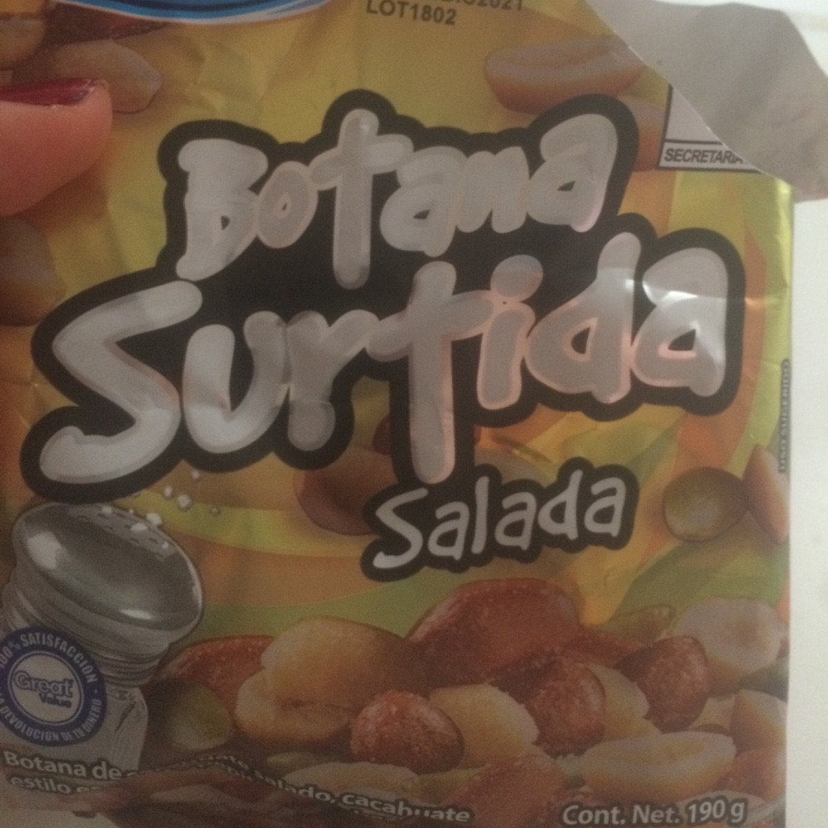 Botana Surtida Salada From Great Value Vegan Product Reviews