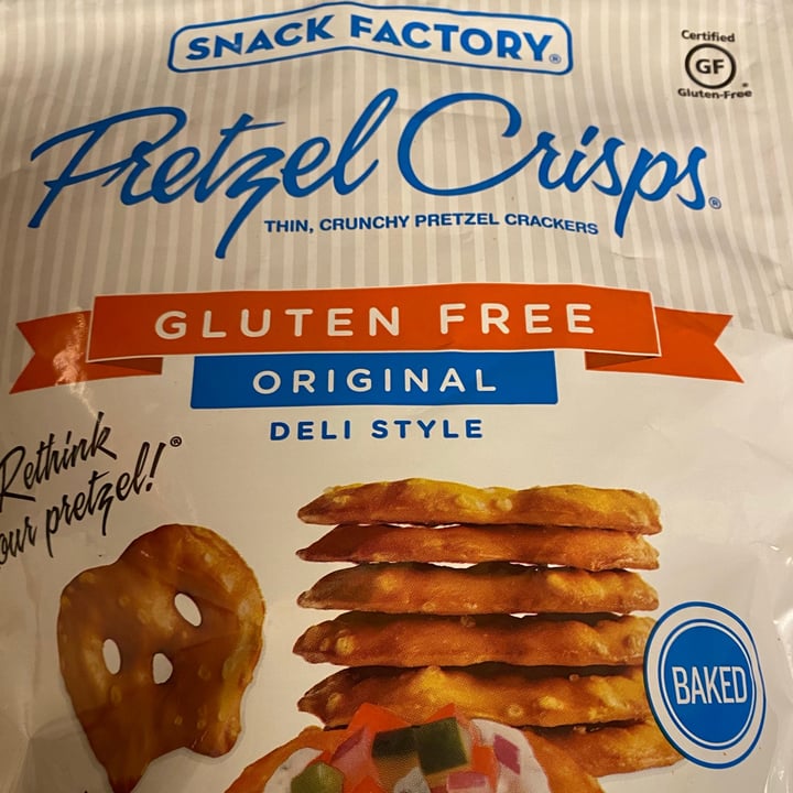 photo of Snack Factory Gluten free Pretzel Crisps shared by @thatveganchick on  22 Mar 2021 - review