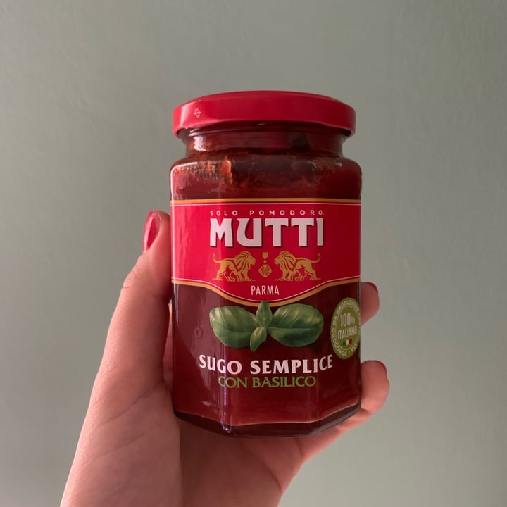photo of Mutti Sugo Semplice shared by @rachelepelle on  16 Mar 2022 - review