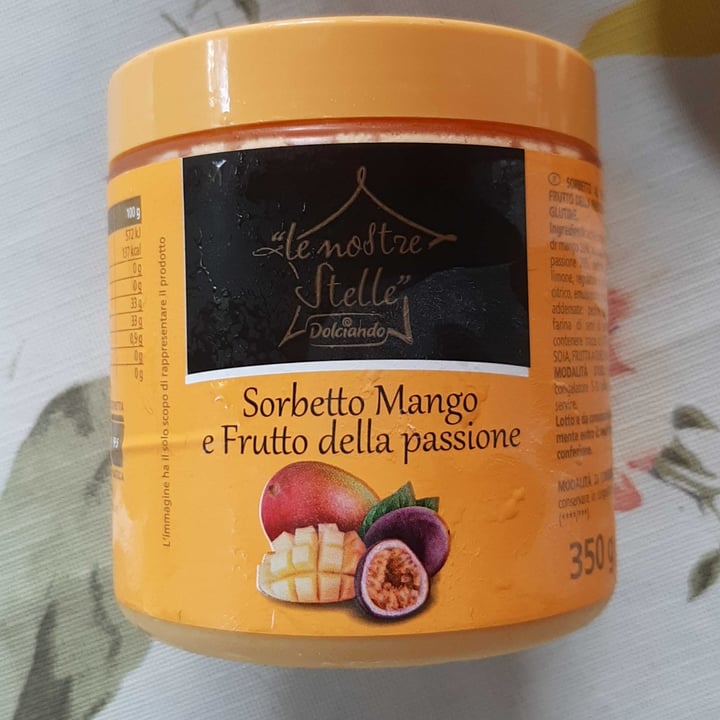 photo of Le nostre stelle Sorbetto Mango E Frutto Della Passione shared by @chiaaraferraro on  08 Sep 2022 - review