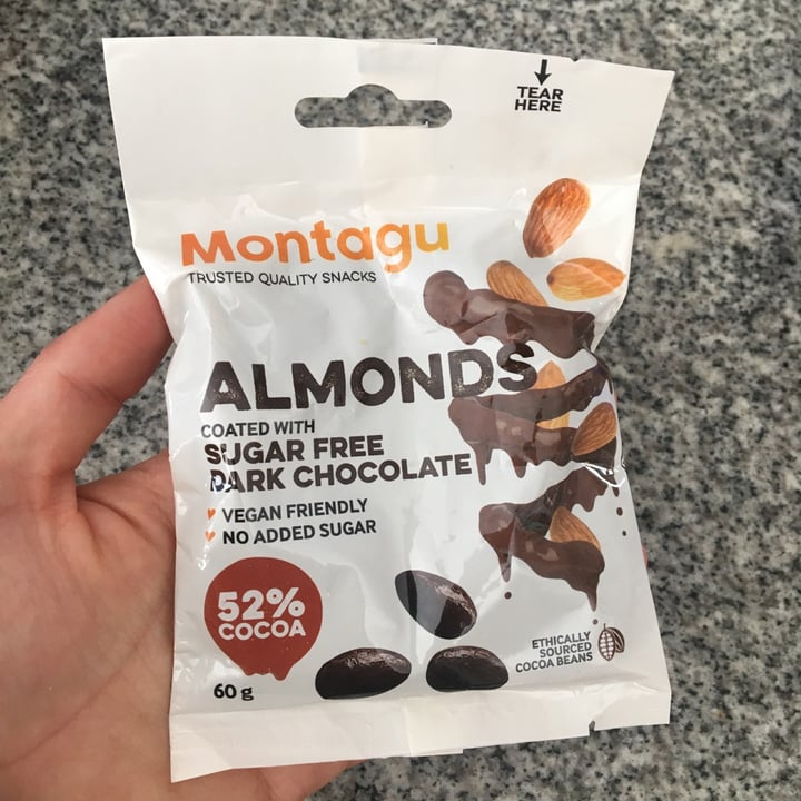 photo of Montagu Almonds coated with sugar free dark chocolate shared by @taz on  12 Dec 2021 - review