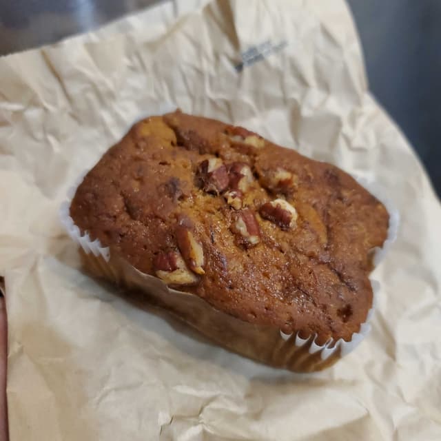 Foto do prato “Pecan banana bread”