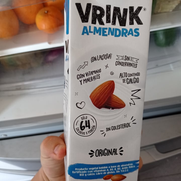photo of Vrink Leche de almendras shared by @frangaliani on  30 Jan 2022 - review