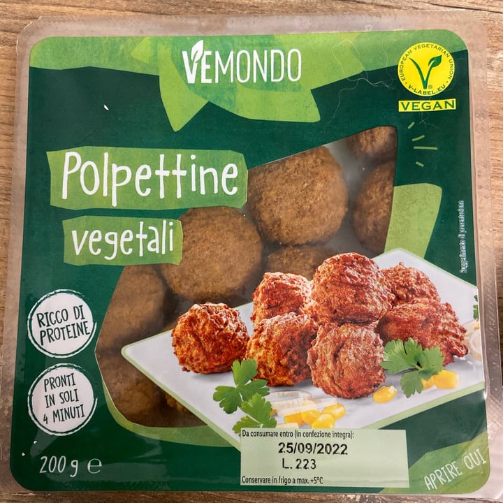 photo of Vemondo  Polpette Vegetali Gusto Classico shared by @fraancy on  02 Sep 2022 - review