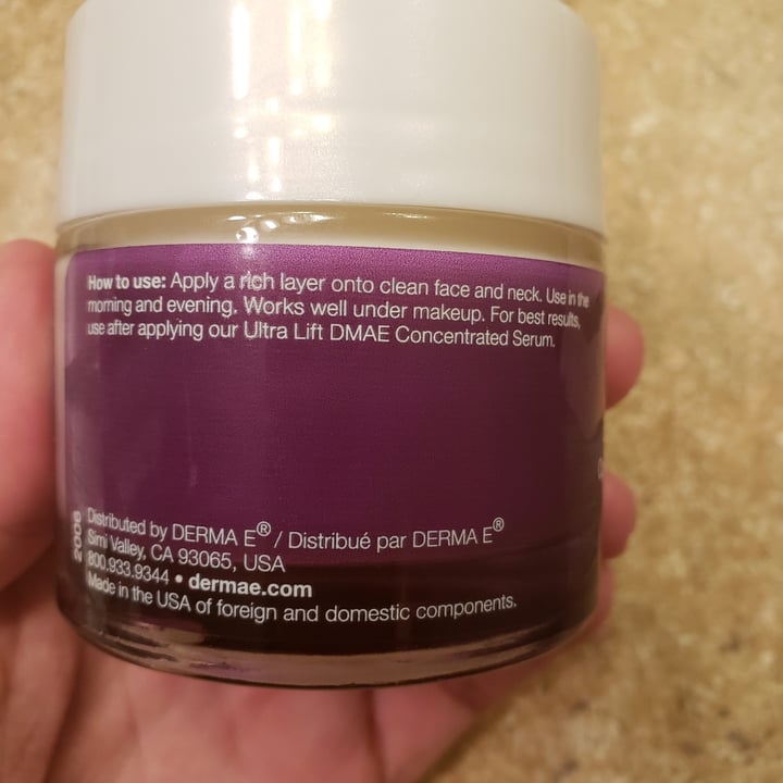 review photo of Derma E Ultra Lift Firming DMAE Moisturizer shared by @plantdance on 03 Aug 2021 - review