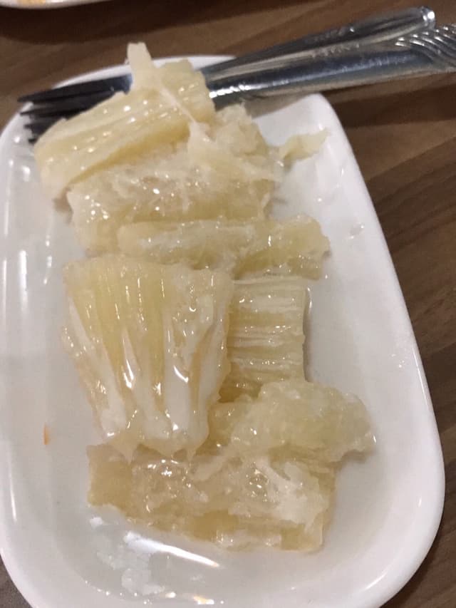 菜肴“cassava with coconut milk”的照片