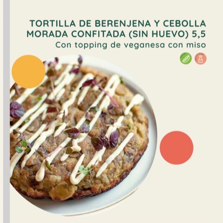 photo of PÖTSTOT - Gluten Free / Sin gluten Tortilla de berenjena y cebolla morada confitada shared by @asiayportia on  28 Jul 2021 - review