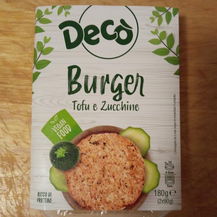 photo of Bio Decò burger tofu e zucchine shared by @veeness88 on  13 Sep 2022 - review