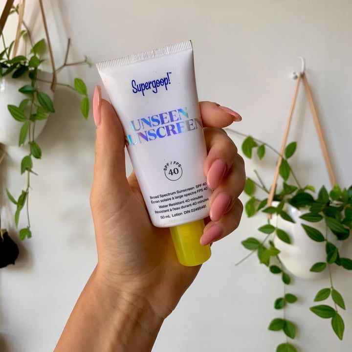 photo of Supergoop! Unseen Sunscreen SPF 40 shared by @thealexrae on  02 Jul 2021 - review