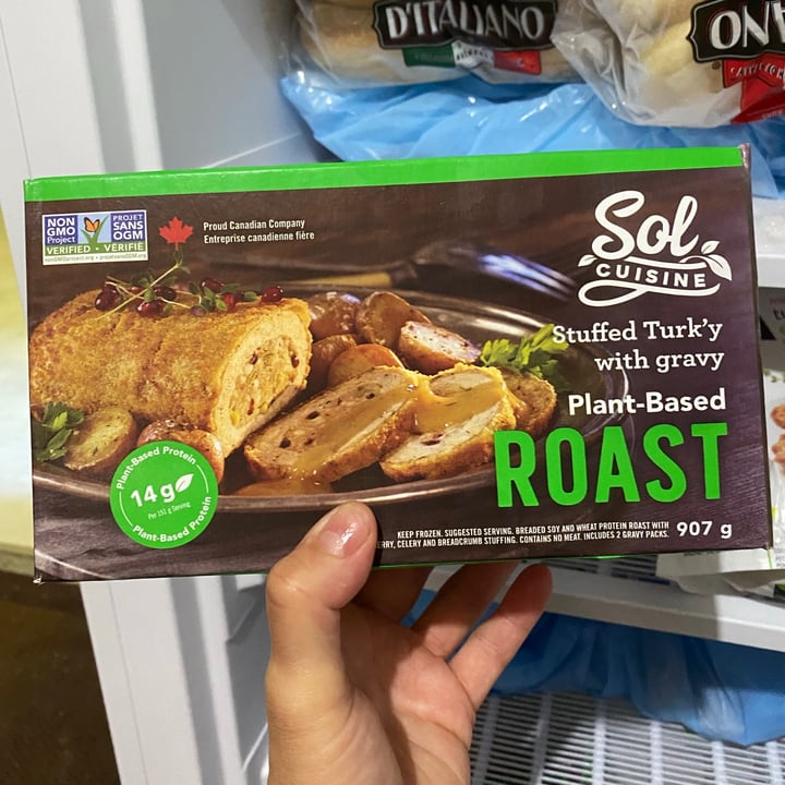 photo of Sol Cuisine Stuffed Turk’y with gravy, plant based roast shared by @lisaj on  10 Jun 2021 - review