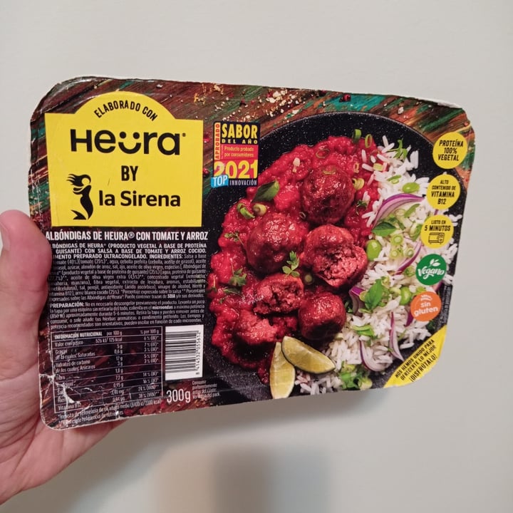 photo of Heura Albóndigas de Heura con tomate y arroz shared by @txaranga on  28 Sep 2021 - review