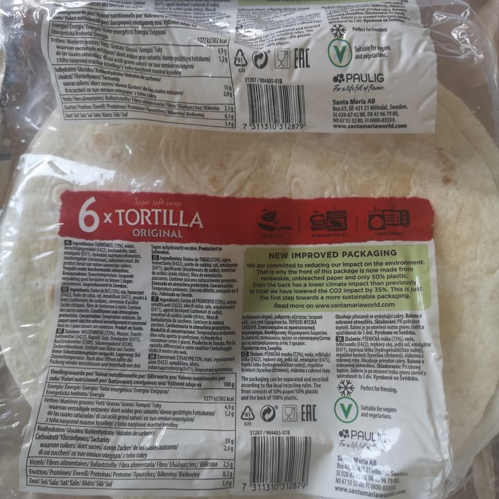 photo of Santa María Super Soft Large Tortilla Wrap shared by @taende on  06 Sep 2022 - review
