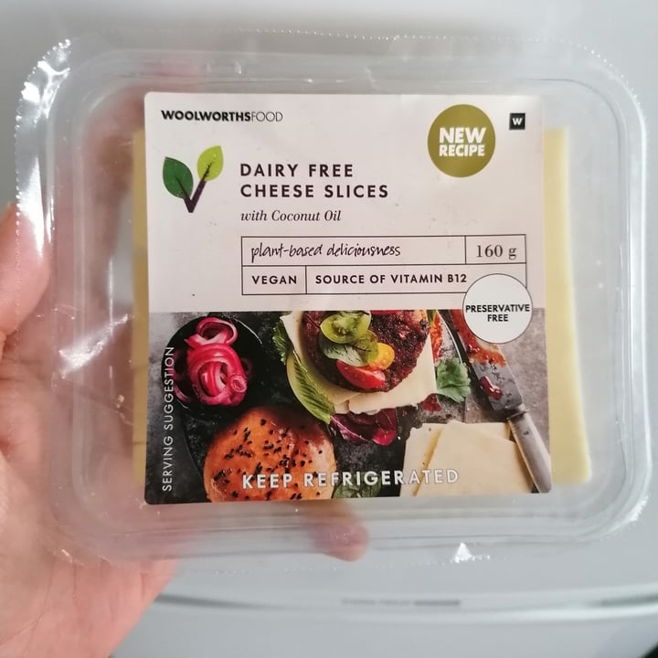 photo of Woolworths Food Dairy Free Cheese Slices shared by @rushisushi7 on  27 Apr 2021 - review