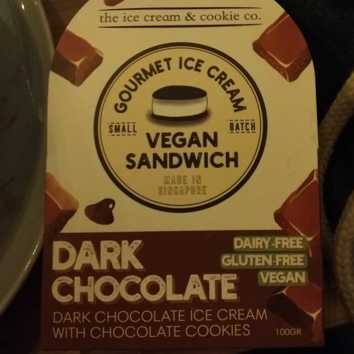 photo of The Ice Cream & Cookie Co Vegan Dark Chocolate Ice Cream Sandwich shared by @cody on  27 Jan 2021 - review