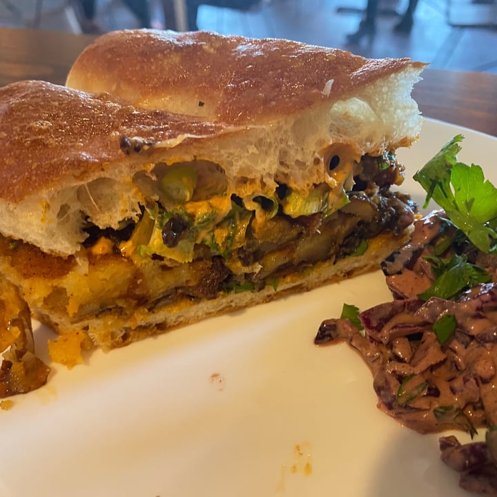 review photo of the good good | Vegan Kitchen + Bakeshop Pita Stuffed "Meat" & Potatoes shared by @natalia888light on 08 Jun 2021 - review
