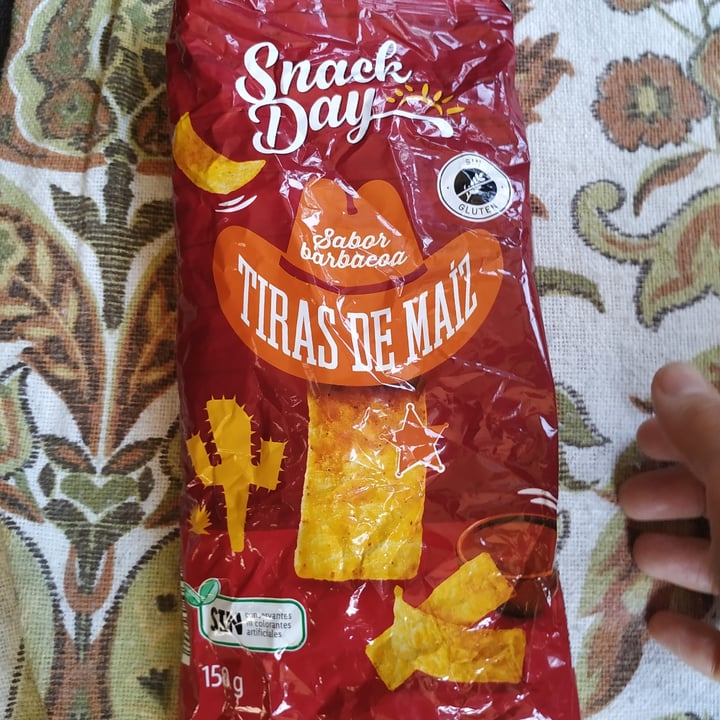 photo of Snack Day Tiras de maíz shared by @tomatoandpotatovegan on  01 Aug 2020 - review