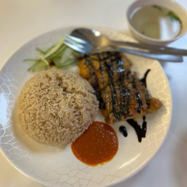 photo of Green Bliss Habitat Vegetarian chicken rice shared by @qmh on  01 Sep 2022 - review