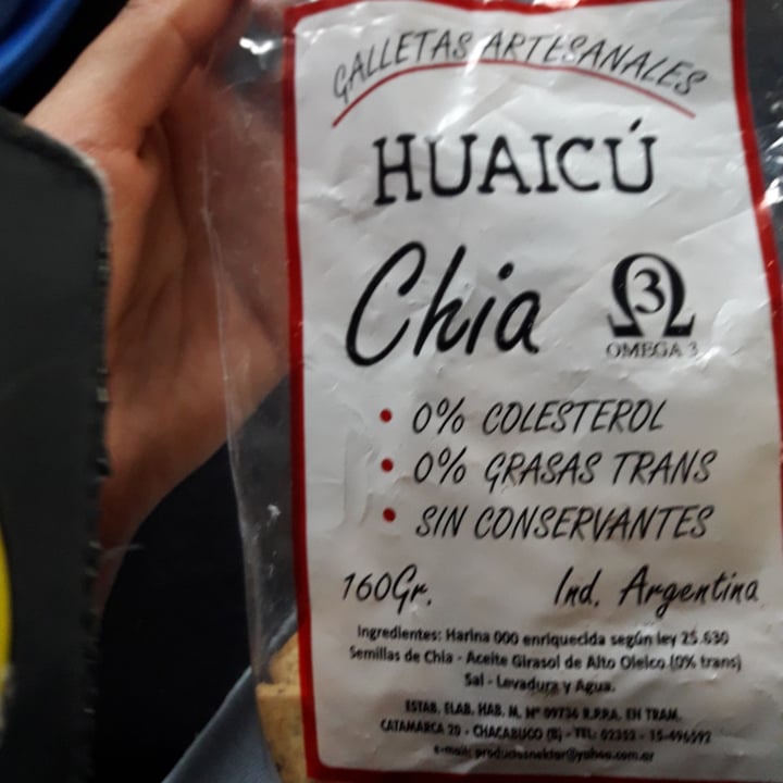 photo of Huaicú Galletas Artesanales Lino shared by @marievegan on  06 Feb 2022 - review