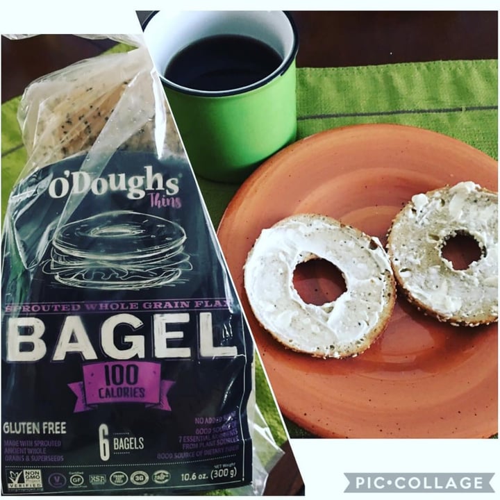photo of O’Doughs Sprouted Whole Grain Flax Bagel Thins shared by @roxi on  20 May 2020 - review