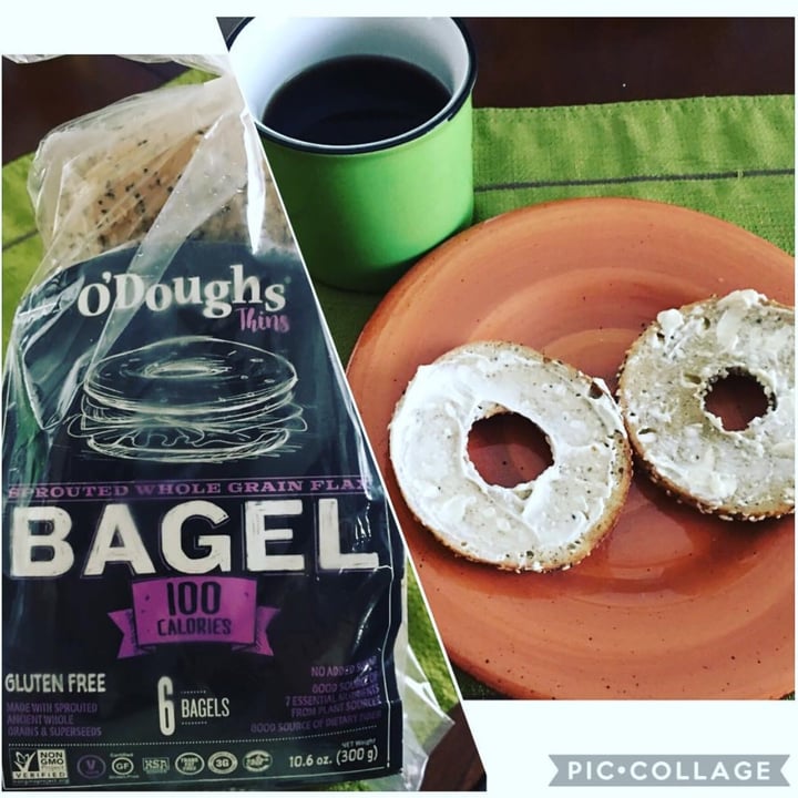 review photo of O’Doughs Sprouted Whole Grain Flax Bagel Thins shared by @roxi on 20 May 2020 - review