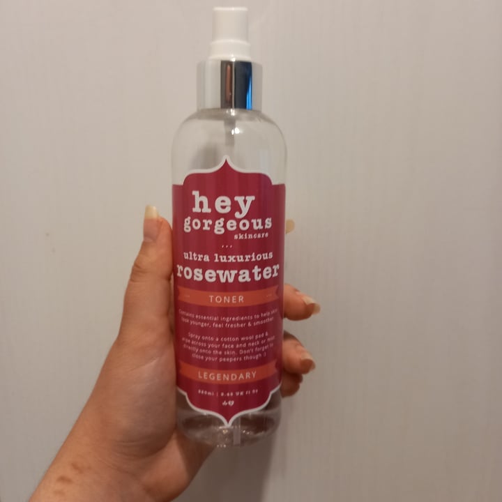 photo of Hey Gorgeous Rosewater Toner shared by @tayethevegan on  24 Nov 2021 - review