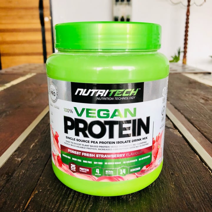 photo of Nutritech Vegan Protein Strawberry shared by @hanve on  30 Sep 2021 - review