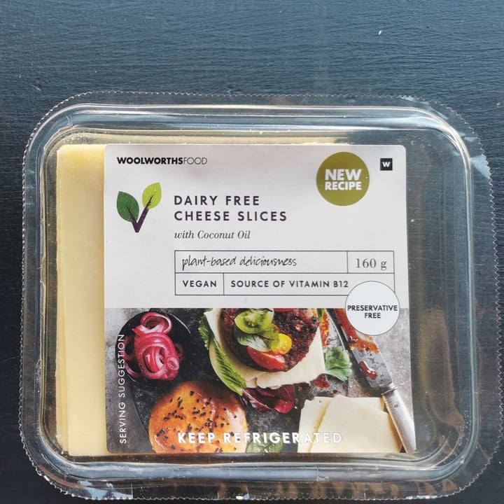 photo of Woolworths Food Dairy Free Cheese Slices shared by @lesswasteplantbased on  01 Jun 2021 - review