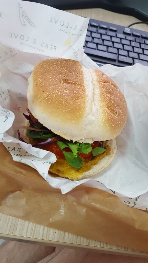 review photo of Peas & Love Katsu burger shared by @mmerkel on 02 Sep 2019 - review