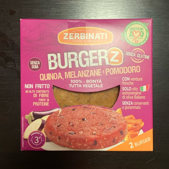 review photo of Zerbinati Burger Quinoa, Melanzane e Pomodoro shared by @maelstrom on 09 Jan 2022 - review