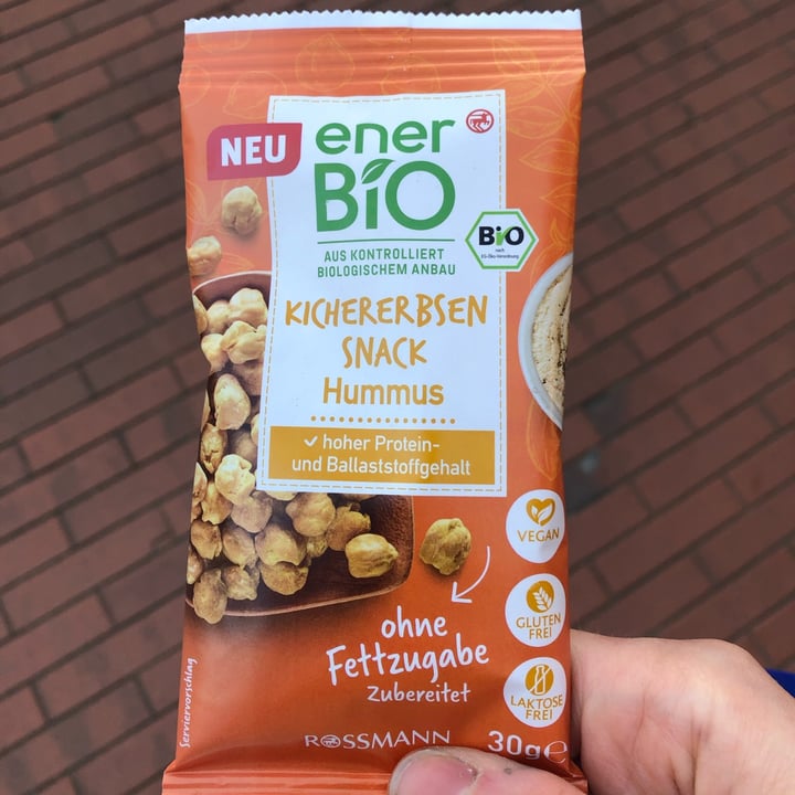 photo of Rossmann Ener Bio Kichererbsen Snack Hummus shared by @franciiotto on  10 Oct 2022 - review