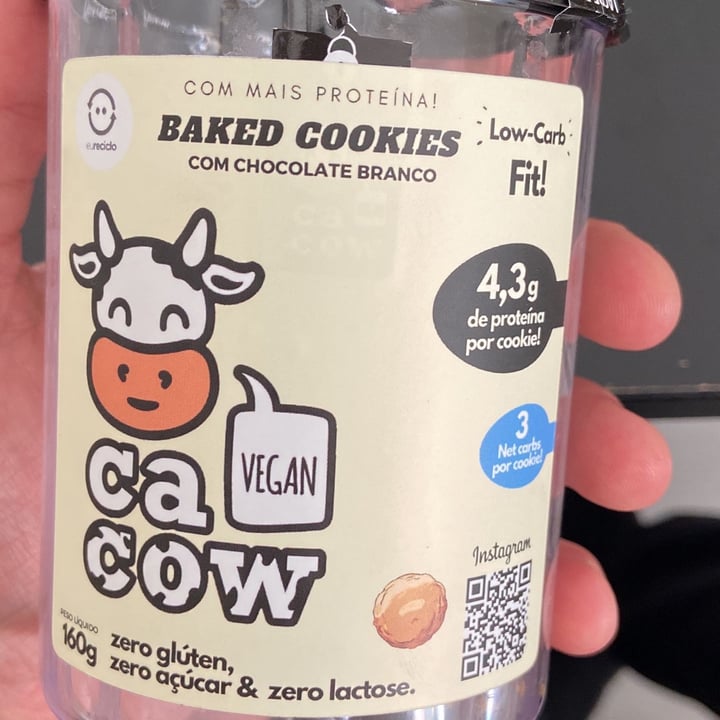 review photo of Cacow Baked Cookies Com Chocolate Branco shared by @vegyogui on 20 Aug 2022 - review