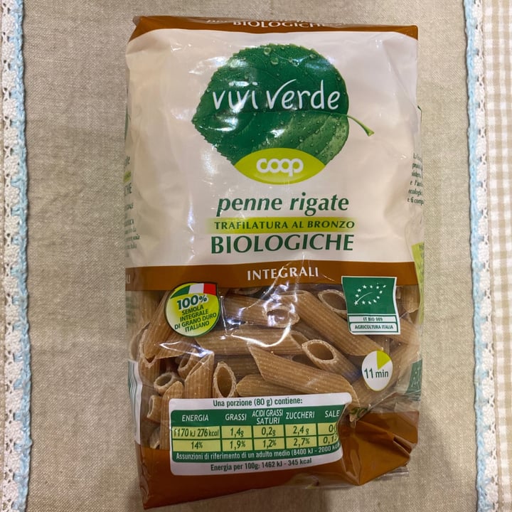photo of Vivi Verde Coop Penne rigate integrali shared by @martyveg on  29 Apr 2021 - review