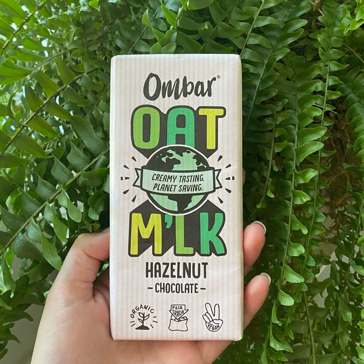 photo of Ombar Oat M’lk Hazelnut Chocolate shared by @veganmiranda on  27 Feb 2022 - review