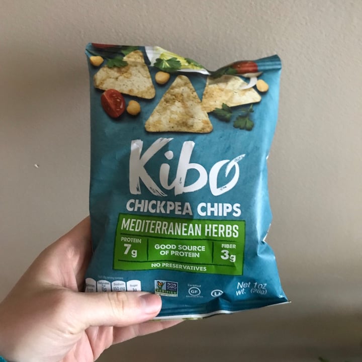 photo of Kibo Mediterranean Herb Chickpea Chips shared by @plants on  22 Feb 2022 - review