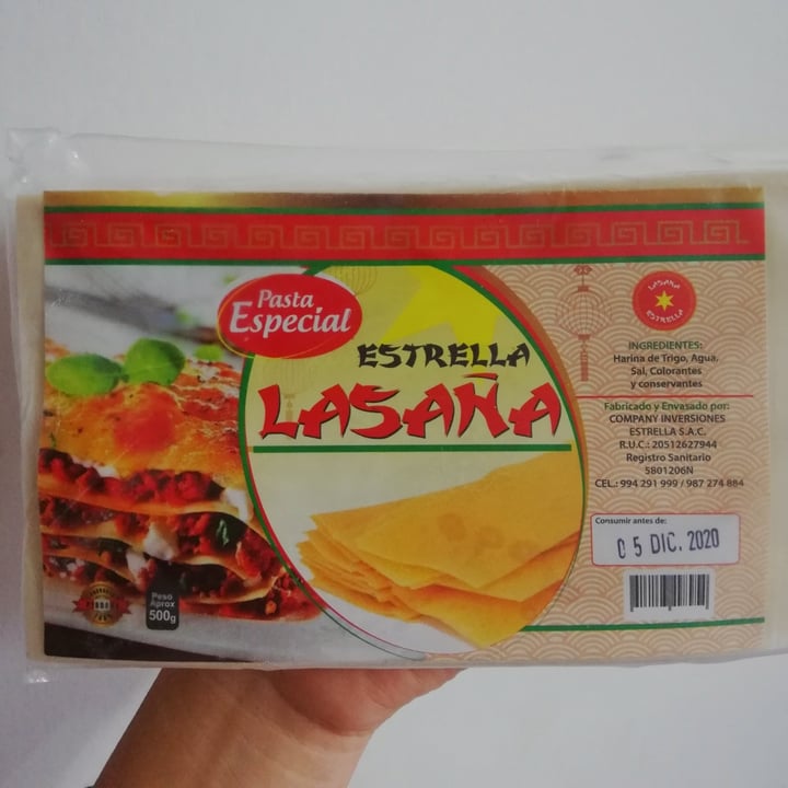 photo of Estrella lasaña Pasta para lasaña shared by @isabelalejaa on  01 Dec 2020 - review