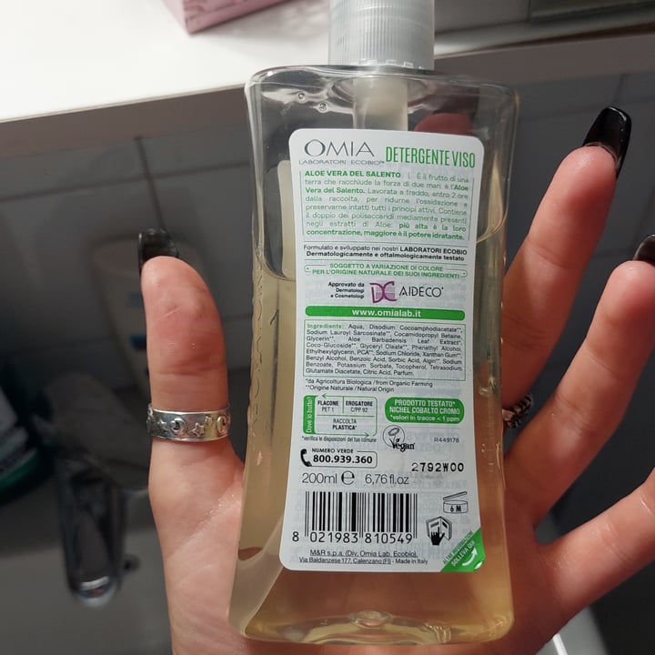 review photo of Omia Detergente viso aloe shared by @inkedmetalunicorn2 on 07 Aug 2022 - review