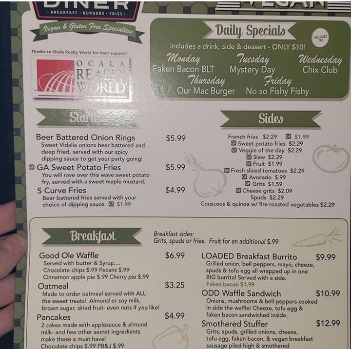 review photo of Ocala Downtown Diner Not Your Momma's Cheeze Burger (Impossible Burger) shared by @amandam on 24 Jan 2019 - review