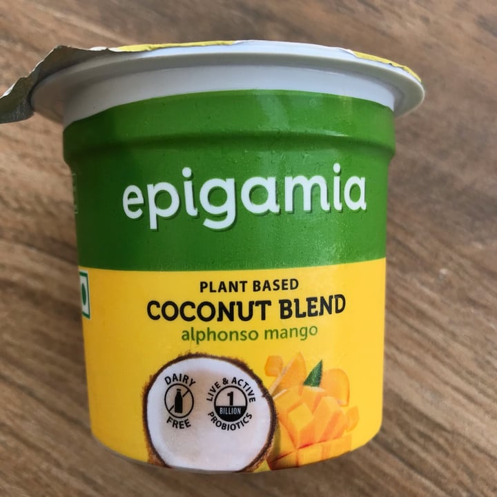 photo of Epigamia Coconut Milk Yoghurt Alphonso Mango shared by @veganniran on  12 Mar 2022 - review